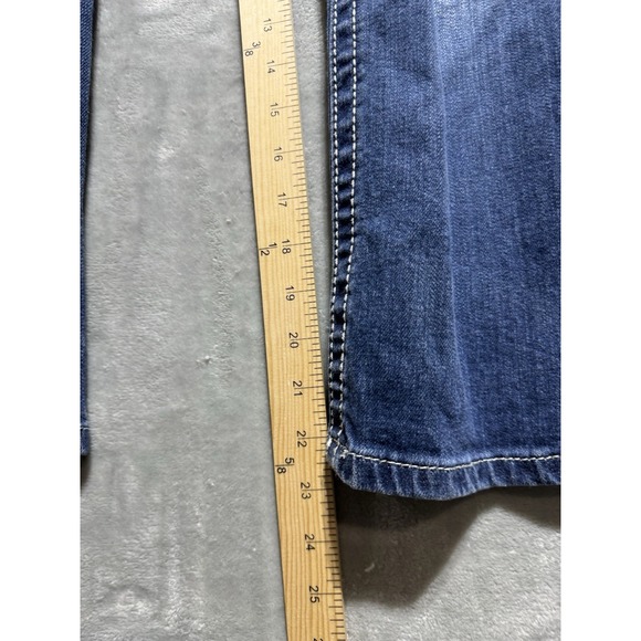 Miss Me Easy Capri Blue Women's Size‎ 29 Y2K Bedazzled Rhinestone Embellished - Picture 12 of 13